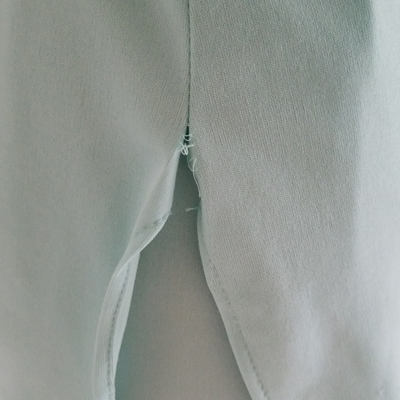 Adorable 60s Aqua Blue Vintage Polyester Pantsuit - Picture 4 of 5